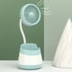 thumbnail image 4 of Ventilador de escritorio con portalápices | Miniventilador USB para casa, oficina y escuela | Ventilador portátil con espacio para bolígrafos y soporte para teléfono | Regalo para estudiantes, niños, 4 of 6