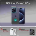 thumbnail image 2 of Decase for iPhone 15 Pro with Hidden Camera Stand,Translucent Case PC + TPU Phone Cover [Compatible with Mag-Safe] Ultra Thin Matte Shockproof Case for Apple iPhone 15 Pro,Orange, 2 of 9