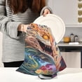 thumbnail image 5 of Coolnut Abstract Dragon Pattern Kitchen Towels, 18 x 28 Inch Super Soft and Absorbent Dish Cloths for Washing Dishes, 1 PCS Reusable Multi-Purpose Microfiber Hand Towels for Kitchen, 5 of 6