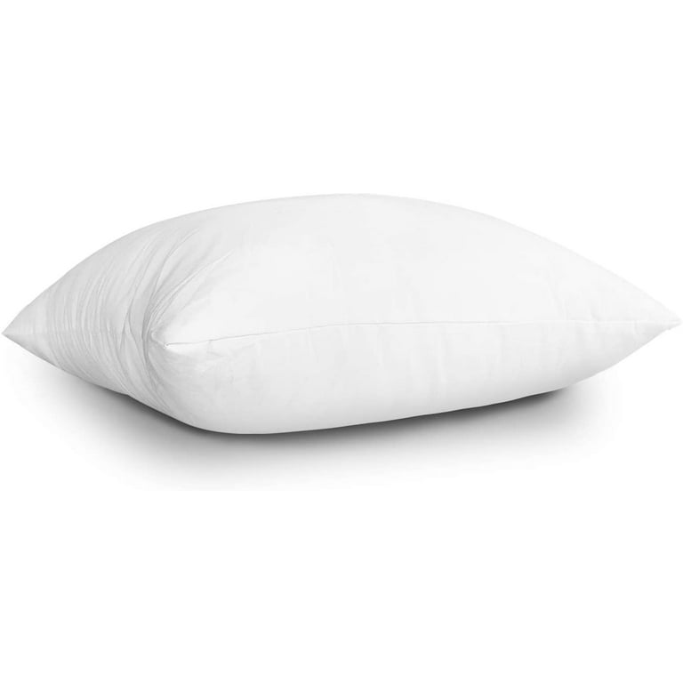 EDOW Throw Pillow Insert LightweightSoft Polyester Down Alternative Decorative Pillow Sham Stuffer Machine Washable (White 18x18)