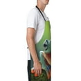 thumbnail image 3 of Pofeuu Tree Frog Print Waterproof Apron with Pockets Adjustable Cooking Aprons Kitchen Bib for Baking Household Cleaning, 3 of 8