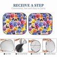thumbnail image 6 of Naloa The Garden Tricolor Pansy Flower 2 Piece Foldable Car Sun Shades, Car Windshield Sunshade, Front Window Sunshade for Car, Truck, SUV - Medium, 6 of 7