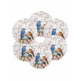 thumbnail image 7 of 15 Inch Round Placemats Set of 6, Birds Floral Non Slip Heat Insulation PP Table Mats, Farmhouse Country Pink Flower Leaf Wood Grain Washable Place Mats for Kitchen Dining Party Table Decor, 7 of 7
