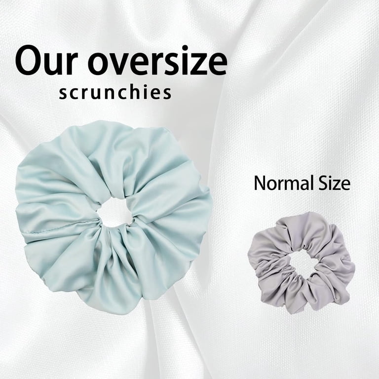XXXL-Large Jumbo Satin Scrunchies - 18 Colors Oversized Hair Ties for Women Amazon.com : BreodyEco Oversized XXXL Jumbo Satin Hair  main image 2
