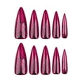 thumbnail image 1 of asddcavvf Holiday Party Wear False Nails Red Cat Eye Halloween Tip Nails 1ml, 1 of 9