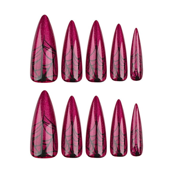 DHARMONAL Holiday Party Wear False Nails Red Cat Eye Tip Nails 1ml Toe Nail Forms Finger Nails Coffin Short Oval Nail Tips Half Cover Acrylic Nail Tips 500pcs Natural French on Tips
