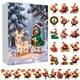 thumbnail image 1 of Calendario de Adviento con colgante de gallina | Decoración festiva para el árbol | Recuerdo de Adviento para el hogar y la familia, 1 of 5