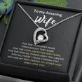 thumbnail image 4 of Forever Love Necklace with Message Card - A heartfelt gift for your amazing wife, 4 of 6