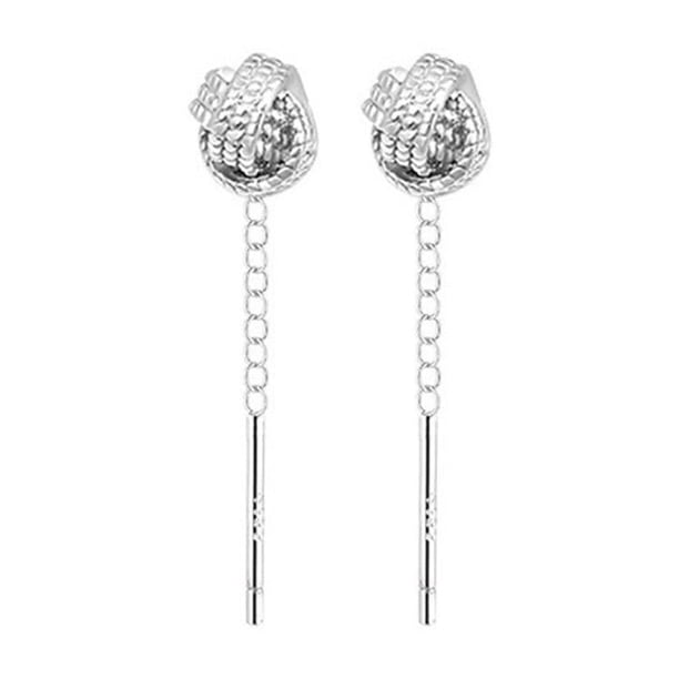 Pendientes de nudo Ruyi EZLIFE diseño corto estilo simple 3 cm