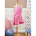 thumbnail image 4 of YONGHS Kids Girls Shiny Rhinestone Figure Ice Skating Dress Sleeveless Chiffon Ballet Dance Dress Pink 8, 4 of 7