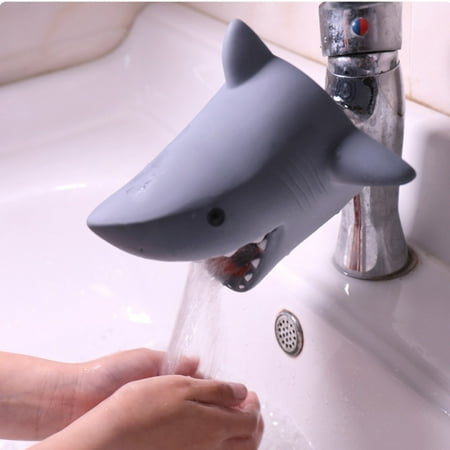 - BEAD BEE Kitchen Bathroom Duck Faucet Extender Sink Handle Extender Child Washing Gray
