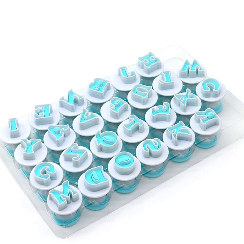 Decorating 26 Alphabet Mold Style Letter Cutter Fondant Cookie Stamp Cake Decorating 26 Alphabet Mold Style Letter Cutter Fondant Cookie Stamp Cake