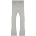 thumbnail image 5 of Nexus Clothing Men Basic Flare Stacked Sweatpants French Terry Joggers (Heather Grey), 5 of 6