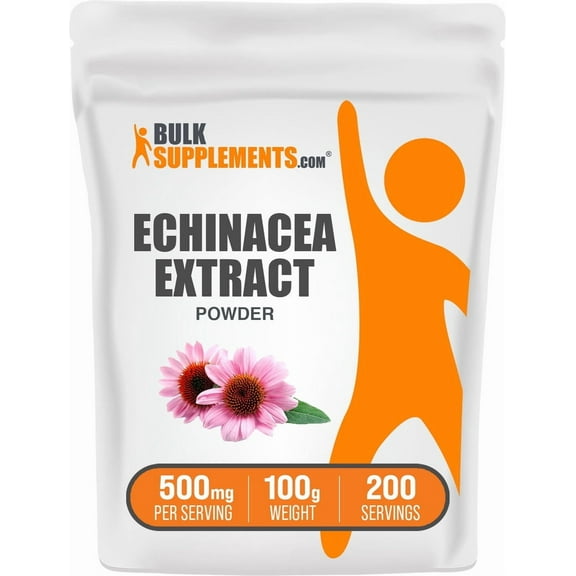 BulkSupplements Echinacea Extract Powder - 500mg per Serving - 100 Grams (3.5 oz) - 200 Servings