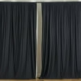thumbnail image 2 of Efavormart 2 Pack | Black Fire Retardant Scuba Polyester Curtain Panel Backdrops Wrinkle Free With Rod Pockets - 10ftx10ft, 2 of 11