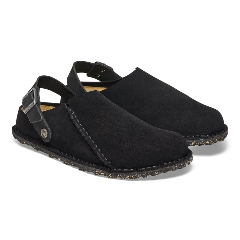 Birkenstock Lutry Premium Black Suede Clog Ankle Strap Men\'s Size 12 NEW Reg Fit Birkenstock Lutry black suede main image 4