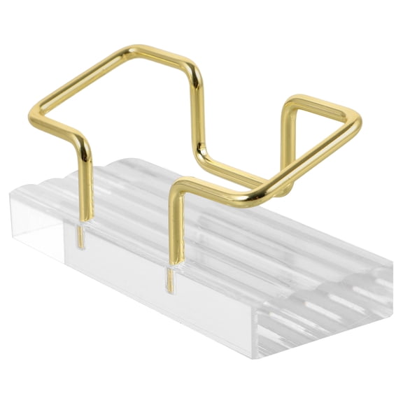 FELTECHELECTR Elegant Acrylic Business Card Holder Display for Office Desk Use