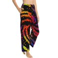 thumbnail image 6 of Salouo A Bright Abstract Print Women's Pajama Pants Casual Loose Sweatpants PJs Flowy Pants Drawstring Palazzo for Women Wide Leg Pants Lounge Pajama -XX-Large, 6 of 8