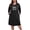 BlackStopU, variant on PinkBeautiM Long Sleeve Nightgowns for Women Plus Size Sleepshirt Soft Loungewear with Pockets