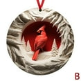 thumbnail image 5 of New Red Cardinal Christmas Ornaments Wooden Birds For Christmas New 2023 Ornament Tree Year Decorations Gifts, 5 of 5