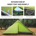 thumbnail image 4 of Carpa de senderismo LANSHAN 1 PRO ultraligera para 1 persona, impermeable, verde, 4 of 7