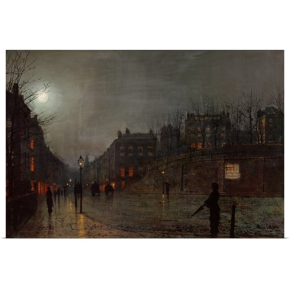 Great BIG Canvas | Rolled John (1836-1893) Grimshaw Poster Print entitled Going Home at Dusk, 1882