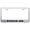 Brushed Chrome, variant on Nissan Titan XD Laser Etched Logo Stainless Steel License Plate Frame (Brushed Chrome)