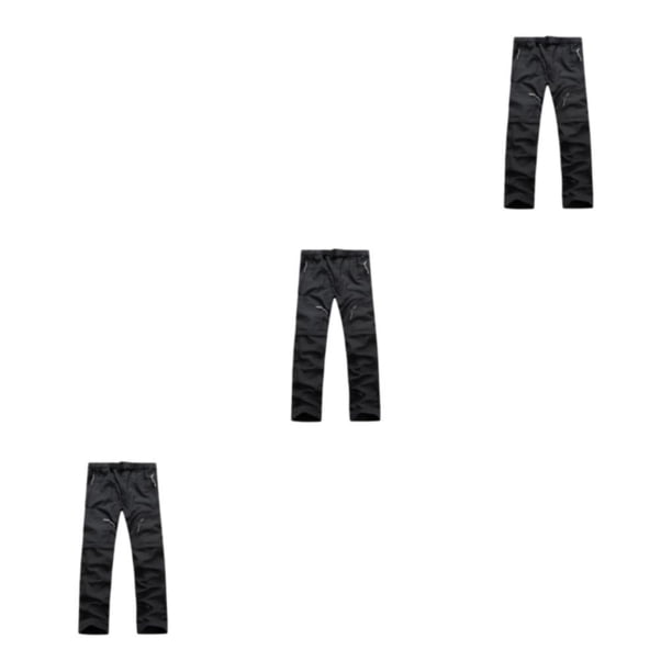 Sonducket Pantalones de verano 2 en 1 para hombre con bolsillos laterales Senderismo Camping Moda fresca Pantalones largos desmontables Type1 NO1