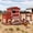 Red, variant on Aivituvin Large Chicken Coop with Wheels 82.4" L Outdoor Hen House with Run Nesting Box for 4-6 Chickens, Mobile Chicken House Portable Duck Coop Red