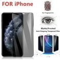thumbnail image 2 of 1/2Pcs Matte Privacy Anti-Peep Tempered Glass For iPhone 15 14 12 11 13 Pro Max 14 15 Plus Glass Frosted Screen Protectors Film For iPhone 15 Plus 2pcs, 2 of 5