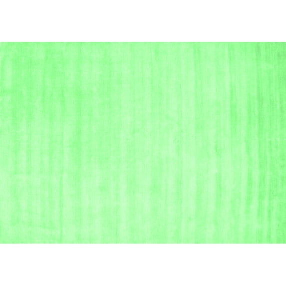 Ahgly Company Indoor Rectangle Abstract Emerald Green Contemporary Area Rugs, 5' x 8'