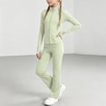 thumbnail image 3 of RFQWOVSR Girls Ballet Long Sleeve Zipper Jacket Set Dance Performance Outfit 15-16 Years, 3 of 7
