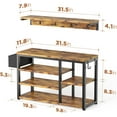 thumbnail image 5 of Entryway Hall Tree Shoe Bench with Storage, for Entryway, Hallway, Retro, 5 of 8