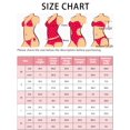 thumbnail image 5 of Conjuntos de bikini triangular de 2 piezas para mujer con anillos, tirantes anchos ajustables, cierre en la parte posterior, trajes de baño acanalados, talla X-Large, verde oscuro, 5 of 5