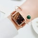 thumbnail image 1 of Brazalete para mujer, regalos para mujer, relojes de oro rosa, relojes casuales para mujer con pulsera, joyas, relojes, 1 of 2