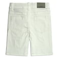 thumbnail image 2 of KIDSCOOL SPACE Boys Summer Denim Shorts, Ripped Soft Elastic Band Inside Half Jean Pants,White,8-9 Years, 2 of 5