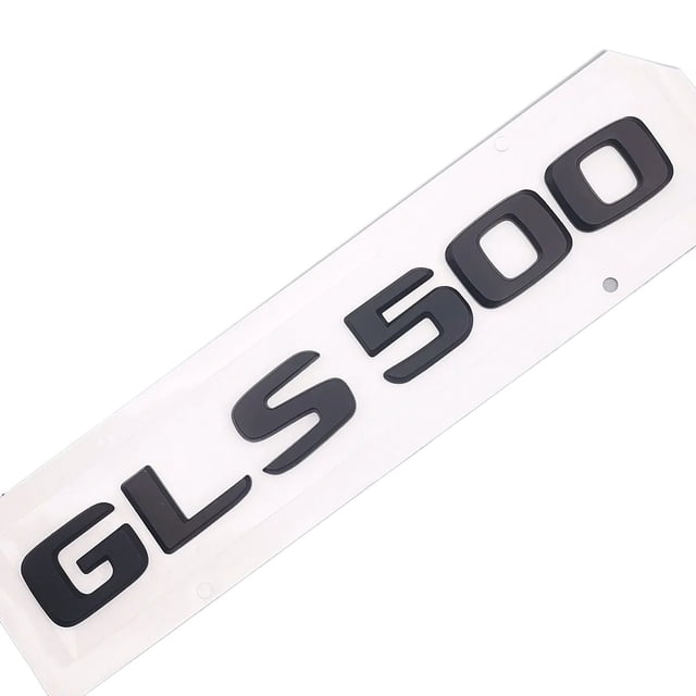 ZWEIP Car Rear Tail Emblem Number Letters Car Sticker For Mercedes Benz GLS 500 GLS500 Chrome Silver/ Matte Black
