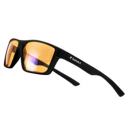 Horus X • Blue Light Blocking Glasses - Gaming Glasses 2.0 - Professional Powerful Filter | Anti Glare Anti-Fatigue & Eyestrain for Screens (Video Games, Console, TV, PC.) - Esport - Men
