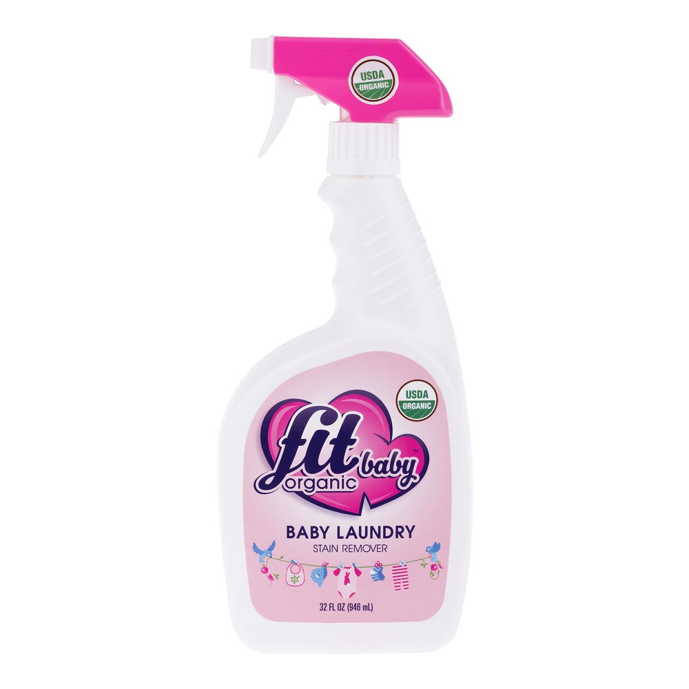Fit Organic Baby Laundry Stain and Spot Remover Spray, 32 Fl. Oz