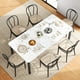 thumbnail image 5 of Yeshouse Mesa de comedor industrial, mesa de cocina larga con esquinas biseladas y patas de metal resistentes para comedor, cocina, sala de estar, fácil montaje, 5 of 7