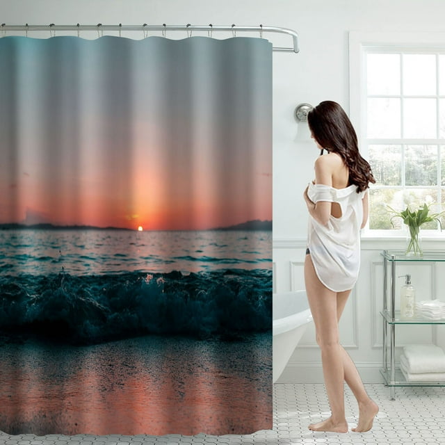 Cqxid Shower Curtain Under $10 Shower Curtain 70x70 Inch With 12 Plastic Hooks Waterproof Shower Curtain Bathroom Heavy Side Shower Curtain Machine Washable Quick Dry
