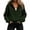 Army Green, variant on Nowekniz Womens Oversized Half Zip Fleece Hoodie, Long Sleeve Cropped Quarter Zip Pullover Sweatshirt, Warm Fall Winter Casual & Gym Training Hooded Top