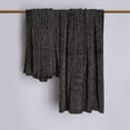 thumbnail image 2 of Aurora Home  Shiny Chenille Throw Blanket 50x80 - Gray, 2 of 5