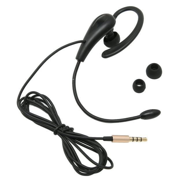 Senjay Casque de Service Client, Casque pour Ordinateur Portable, Casque de Centre d'Appels avec Crochet d'Oreille Simple Face 3.5mm Casque de Service Client avec Microphone pour Ordinateur Portable Téléphones Mobiles
