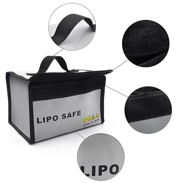 Bolsa a prueba de explosiones de almacenamiento de fuego anticarga de carga de batería de litio para Dji Mini 3pro/fpv/air 2s modelo de avión Lith ZefeiWu 8390605370465