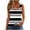 Black, variant on Tank Tops for Women under $5 Sleeveless Stripe Round-Neck Camisole T-shirt Loose Tank Orange S