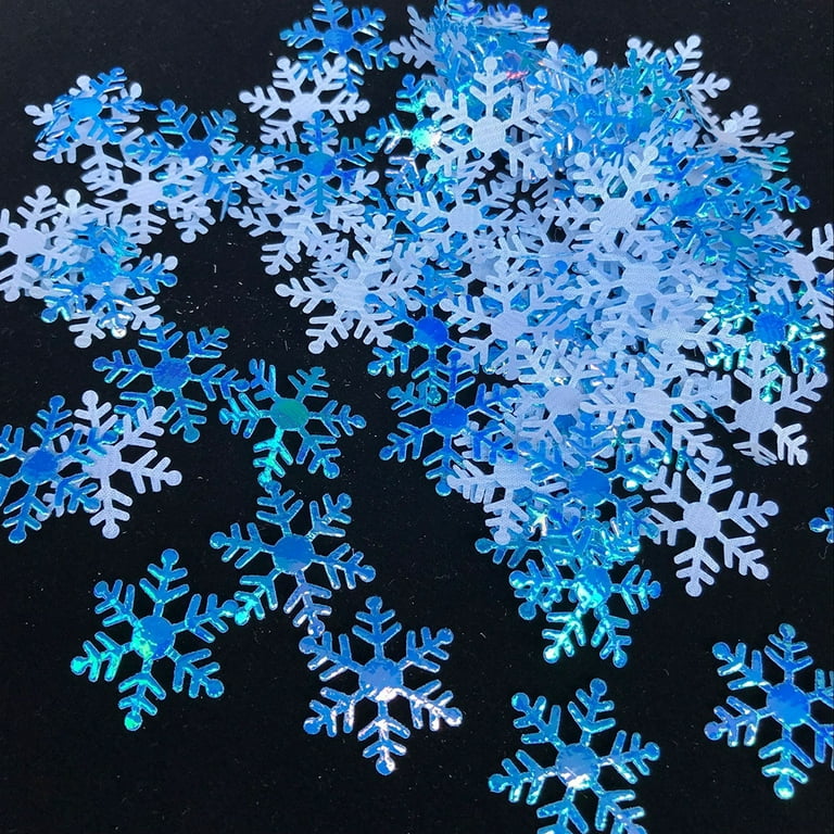 300 Pcs Christmas Snowflake Confetti Holiday Table Scatter