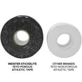 Meister StickElite Professional Porous Athletic Tape 15yd x 1.5" Black 2 Rolls