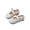 Beige A, variant on WRKEKC Girls Flats Slip On Bow Decor Round Toe Soft Sole Non Slip School Casual Loafers Breathable Lining