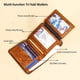 thumbnail image 4 of Genuine Leather Rfid Wallets For Men Vintage Thin Short Multi Function ID Credit Card Holder Money Bag Give Gifts To Men On Valentine's Day, 4 of 5